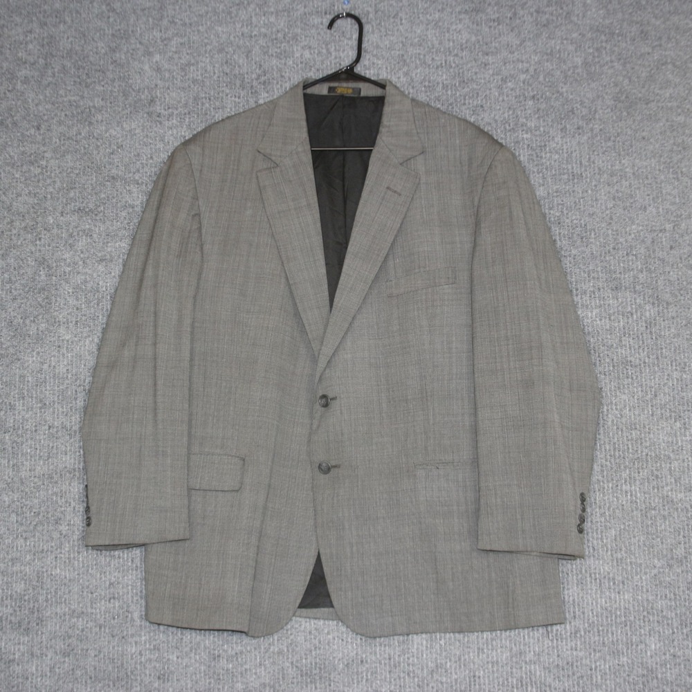 Hardwick Clothes Blazer Mens 48R Gray Suit Jacket Tailored USA Classic
